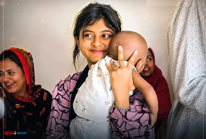 ১৩ বছর বয়সী কিশোরী মায়ের কোলে ফিরল ৭ মাসের সন্তান