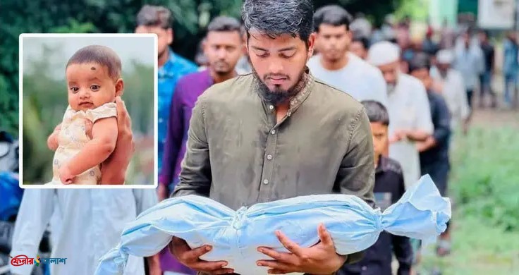 হামের থাবায় নিভে গেল সাড়ে পাঁচ মাসের সাইফানের জীবন প্রদীপ